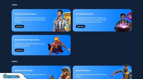 JaaBet Casino-Aktionen