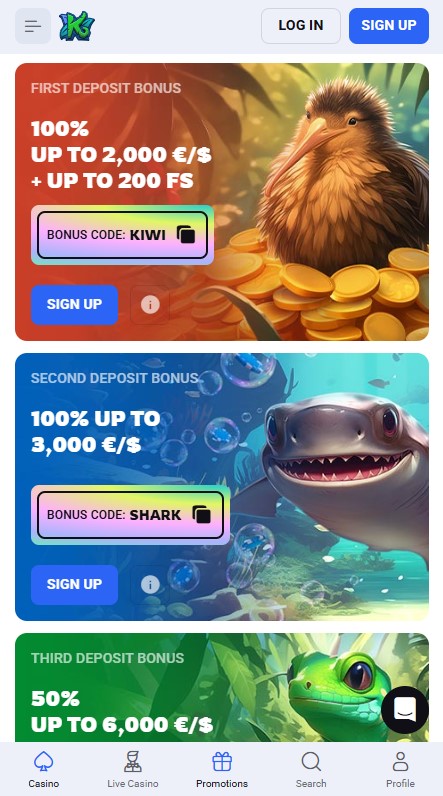 Koru Casino Bonuses