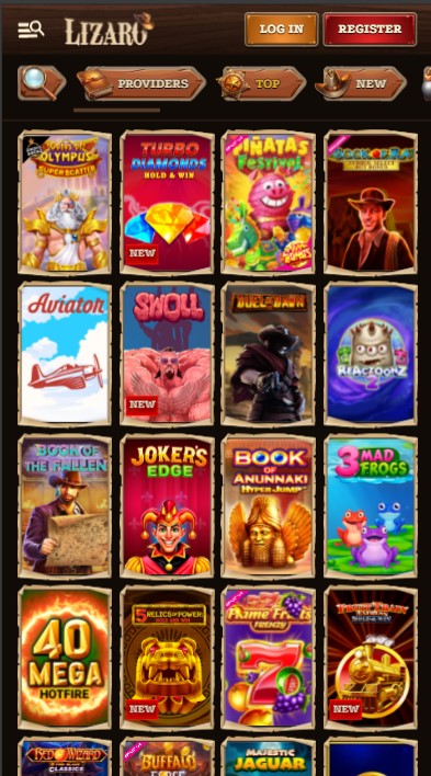 Lizaro Casino Games