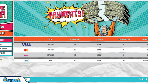 PokiePop Casino Payments