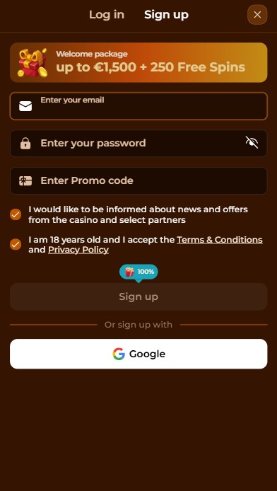 RodeoSlot Casino Sign Up