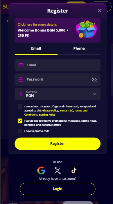 Slotoro Casino Sign Up