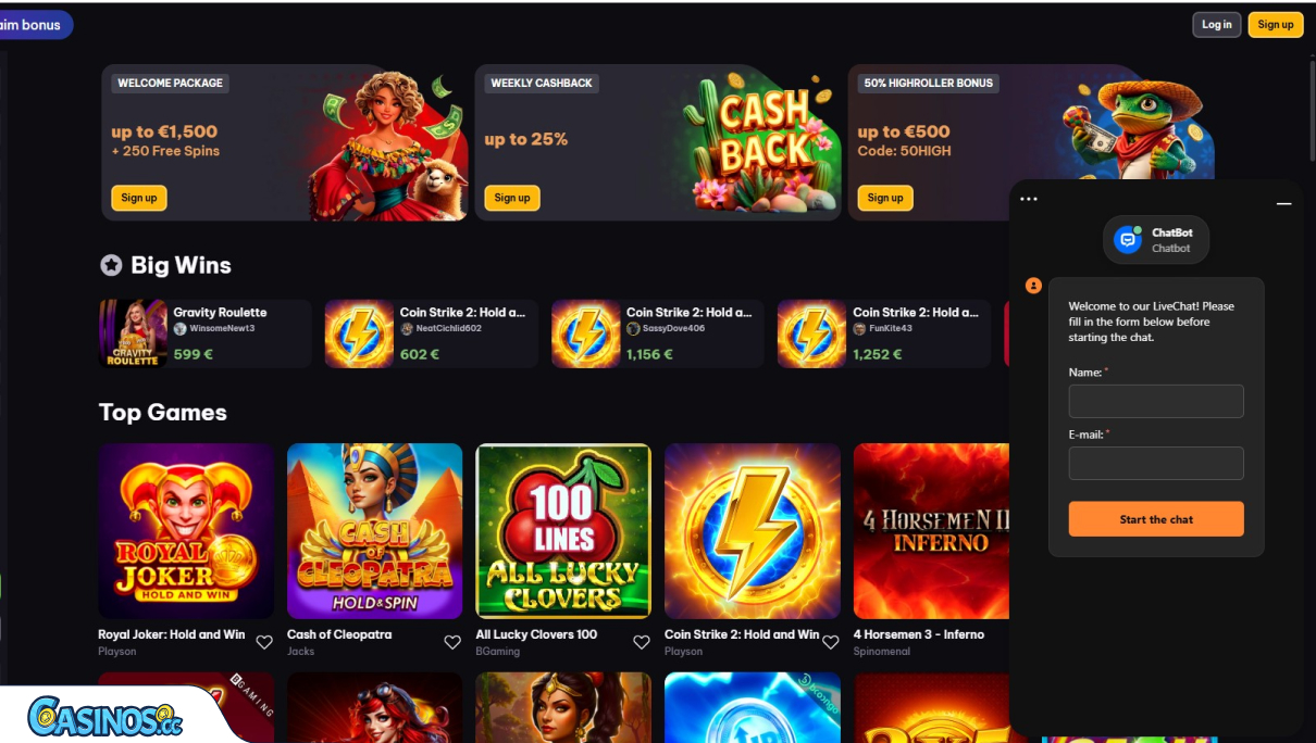 Υποστήριξη του SpinMacho Καζίνο