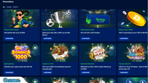 Spinny Casino Bonuses