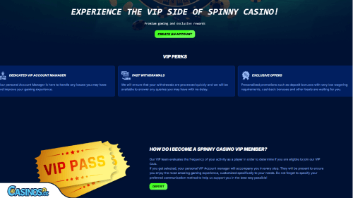 Spinny Casino Vip Program