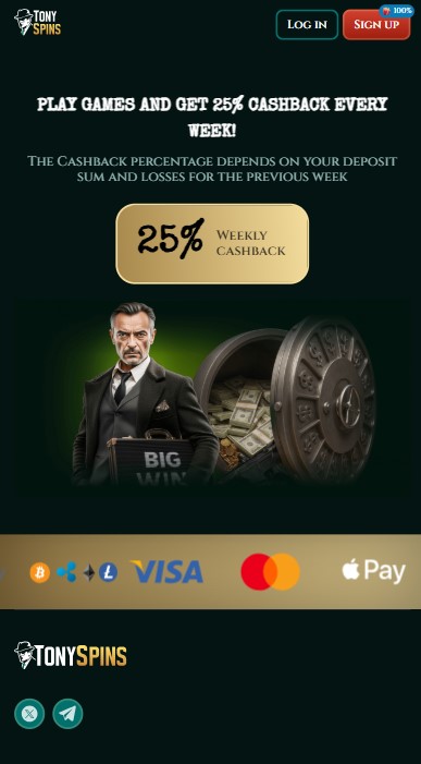 TonySpins Casino Bonus