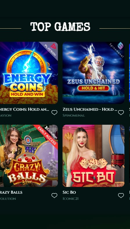 TonySpins Casino Games