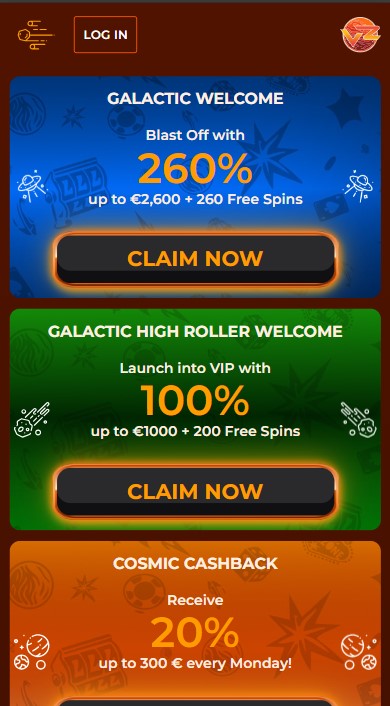 VegaZone Casino Bonuses