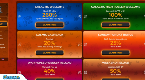 Promotions du casino VegaZone