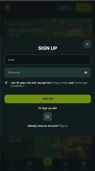 BetNJet Casino Sign Up