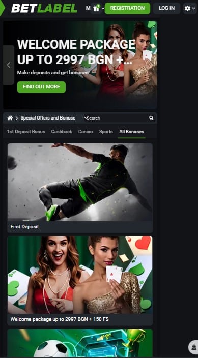 Betlabel Casino Bonuses