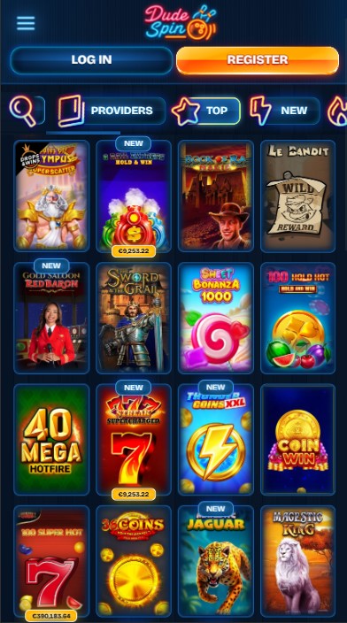 Dudespin Casino Games Billede