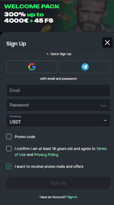 Gamix Casino Sign Up