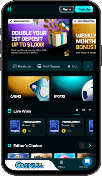 Housebets Casino mobiele app