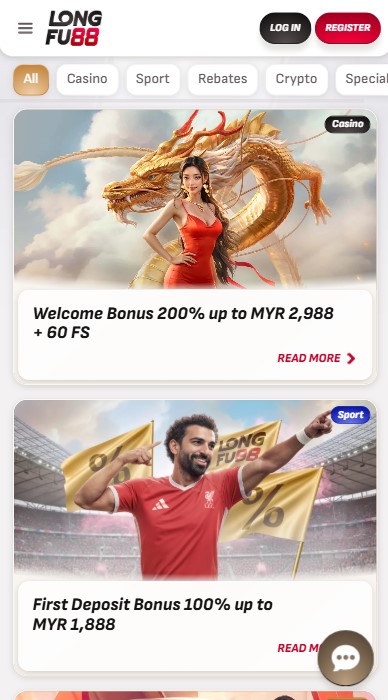 Longfu88 Casino Bonuses