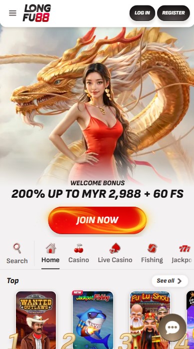 Longfu88 Casino Lobby