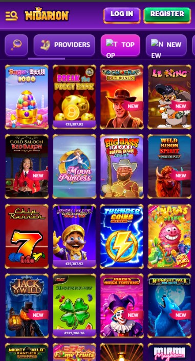 Midarion Casino Games
