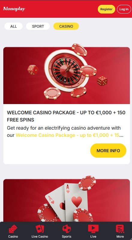 MonoPlay Casino Bonuses