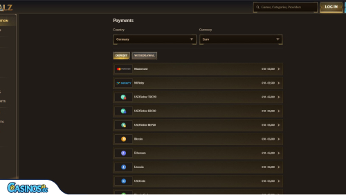 Płatności w kasynie Realz