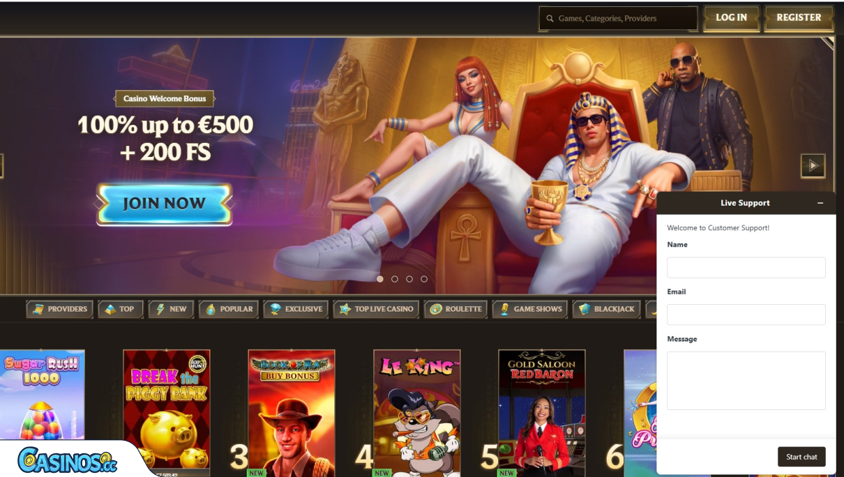 Realz Kasino-asiakaspalvelu