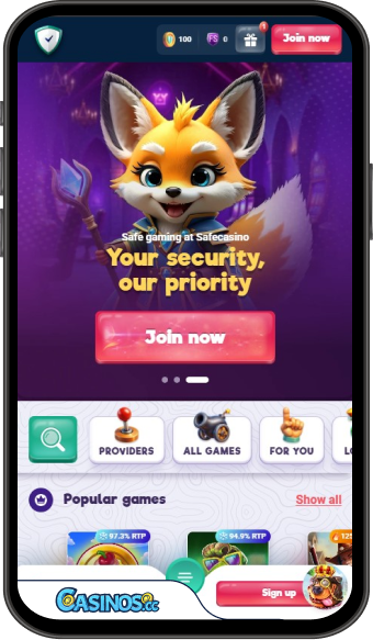 App mobile SafeCasino