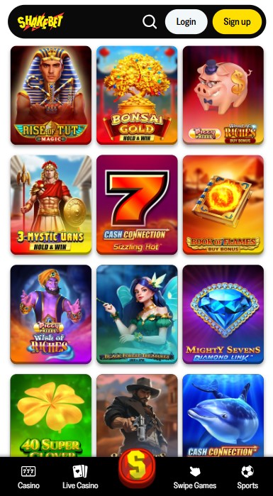 ShakeBet Casino Games