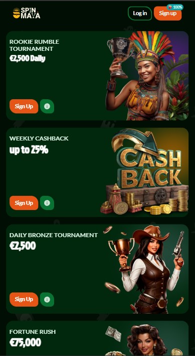 Spinmaya Casino Bonuses