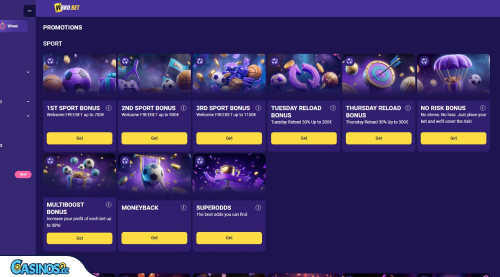 Promotions du casino VibroBet