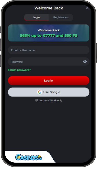 BetBona Casino Login from Mobile