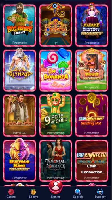 Gambiva Casino Games