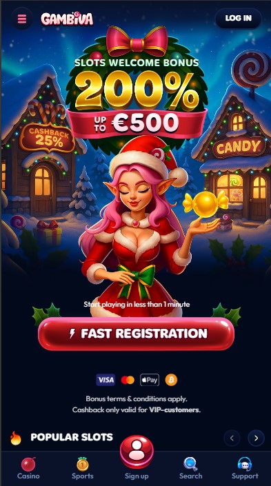 Gambiva Casino Lobby