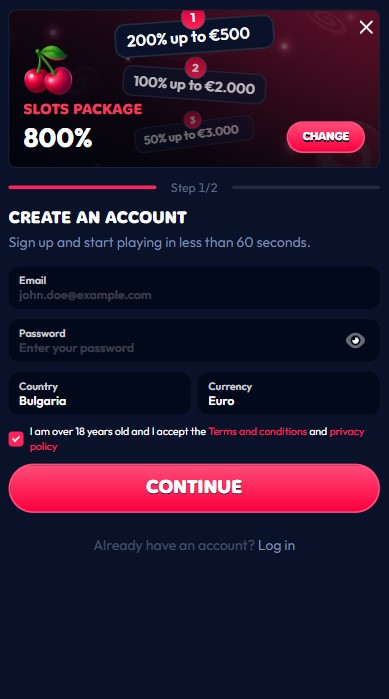 Gambiva Casino Sign Up