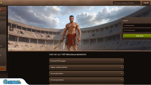 Lanista Casino VIP program