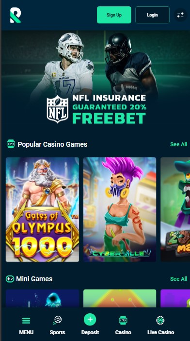 Rolletto Casino Lobby