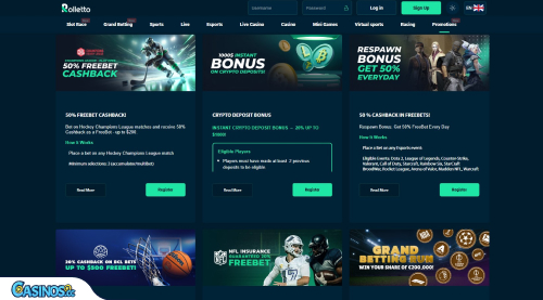 Promozioni del casinò Rolletto