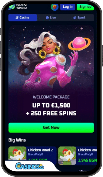 SpinWinera Casino Mobile App
