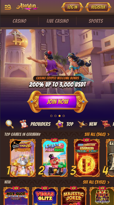 AlaWin Casino Lobby