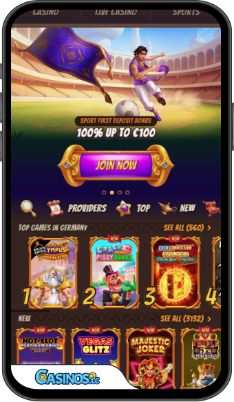 Aplicación móvil de AlaWin Casino