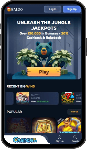 BalooBet Casino Mobile App