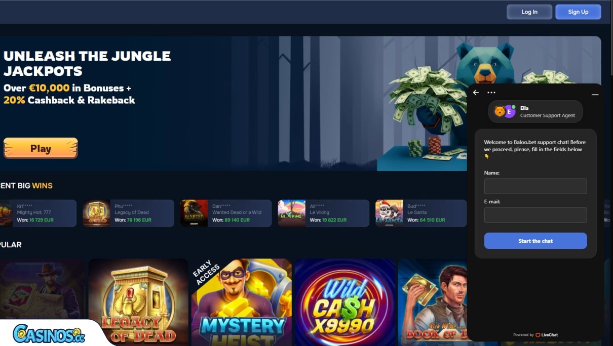 BalooBet Casino Support