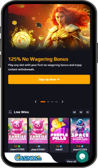Blaze Spins Casino Mobile App