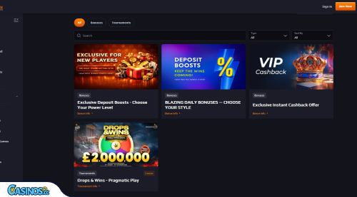 Blaze Spins Casino Promotions