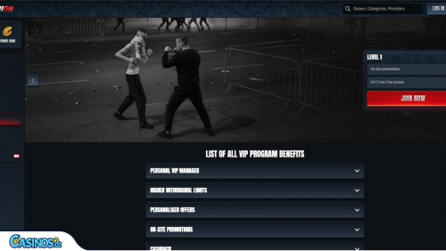 Glorion Casino VIP program