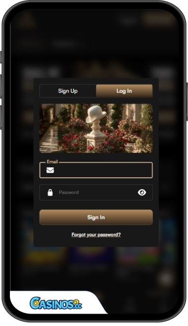 HarryCasino Login from Mobile