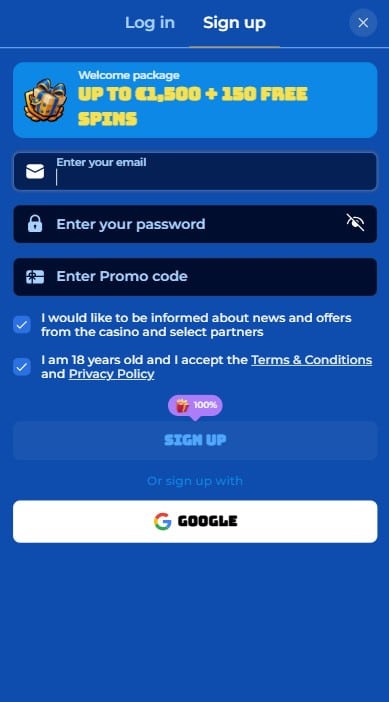 Royalspinia Casino Sign Up