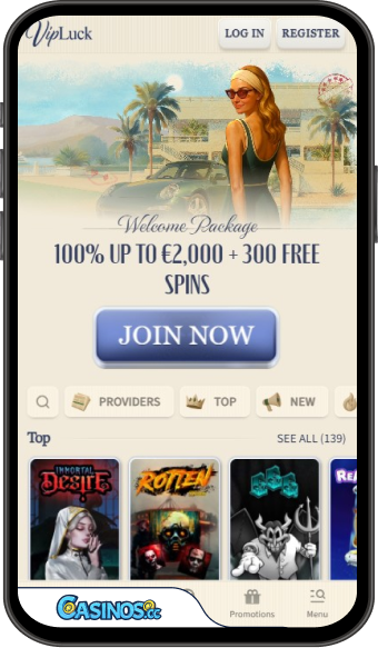 VipLuck Casino Mobile App