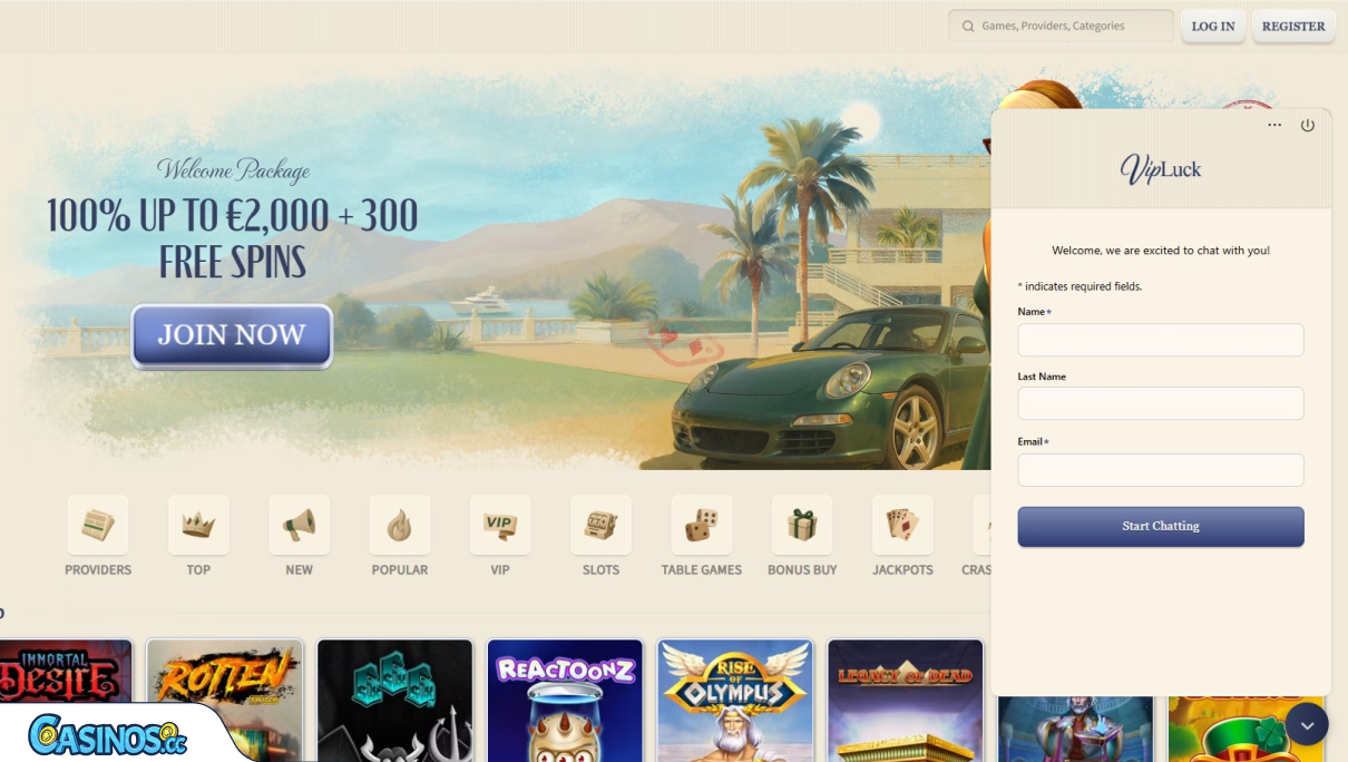 VipLuck Casino Support