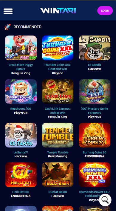 Wintari Casino Games