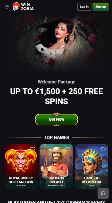 Winzoria Casino Lobby