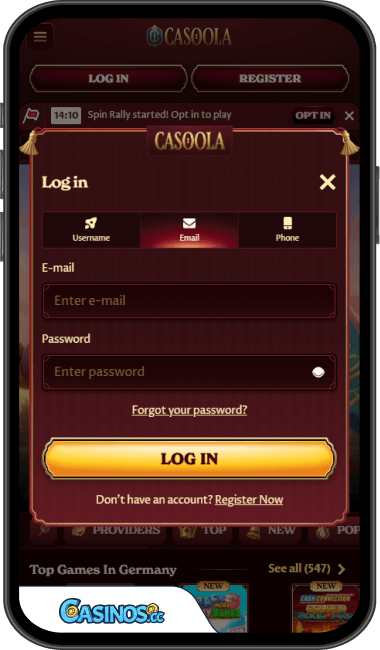Casoola Casino Login